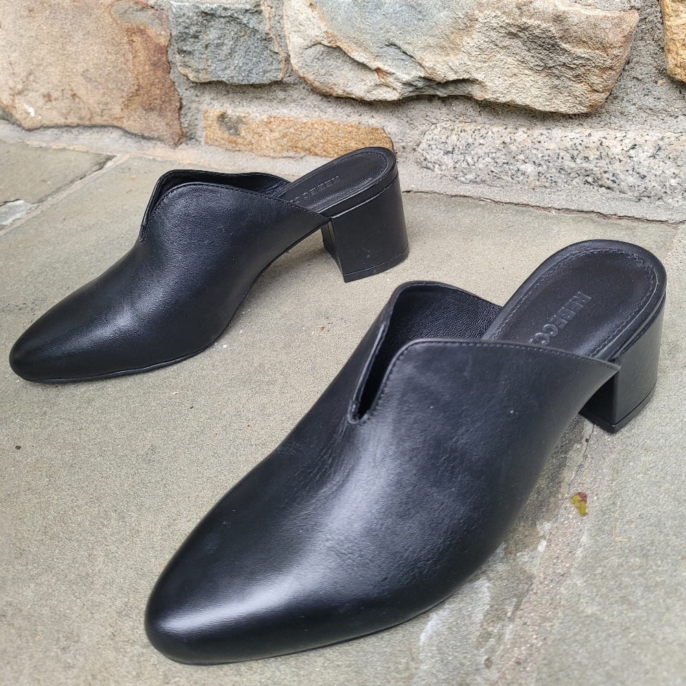 Worn Once! Rebecca Allen The Block Mule Heels